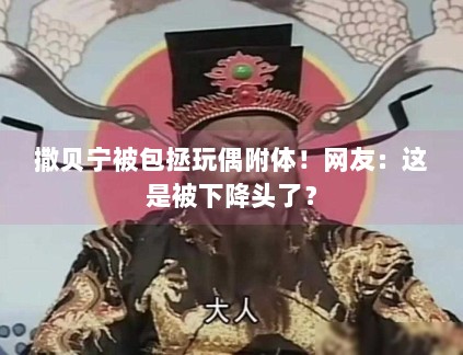 撒贝宁被包拯玩偶附体！网友：这是被下降头了？